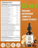 Anven Health 25-in-1 Mushroom Complex Liquid Tincture bottle with dropper