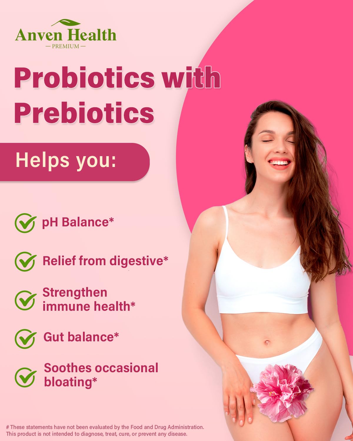 Anven Health Probiotics capsules in a hand
