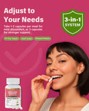 Anven Health Probiotics capsules next to a glass of water