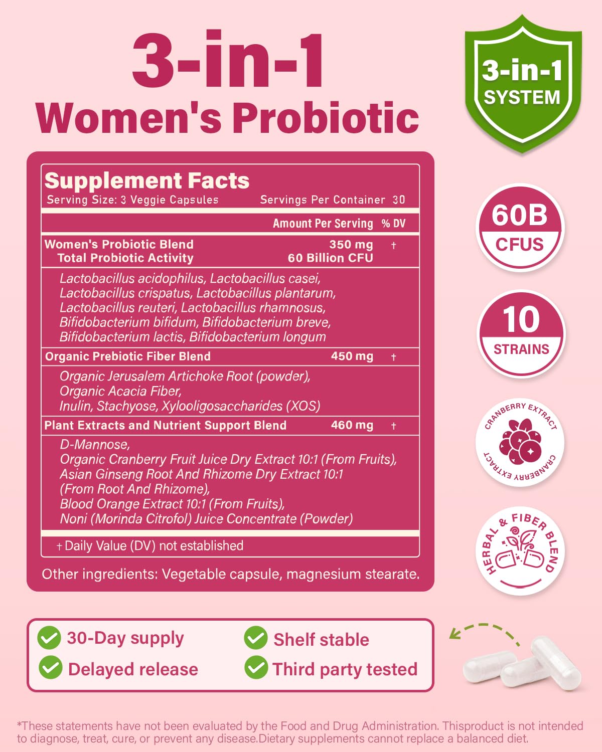 Anven Health Probiotics capsules on a wooden surface