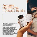 ANYA Postnatal Multivitamin back view showing ingredients