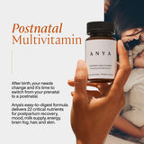 ANYA Postnatal Multivitamin bottle with label