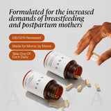 ANYA Postnatal Multivitamin with Omega-3s on a wooden table
