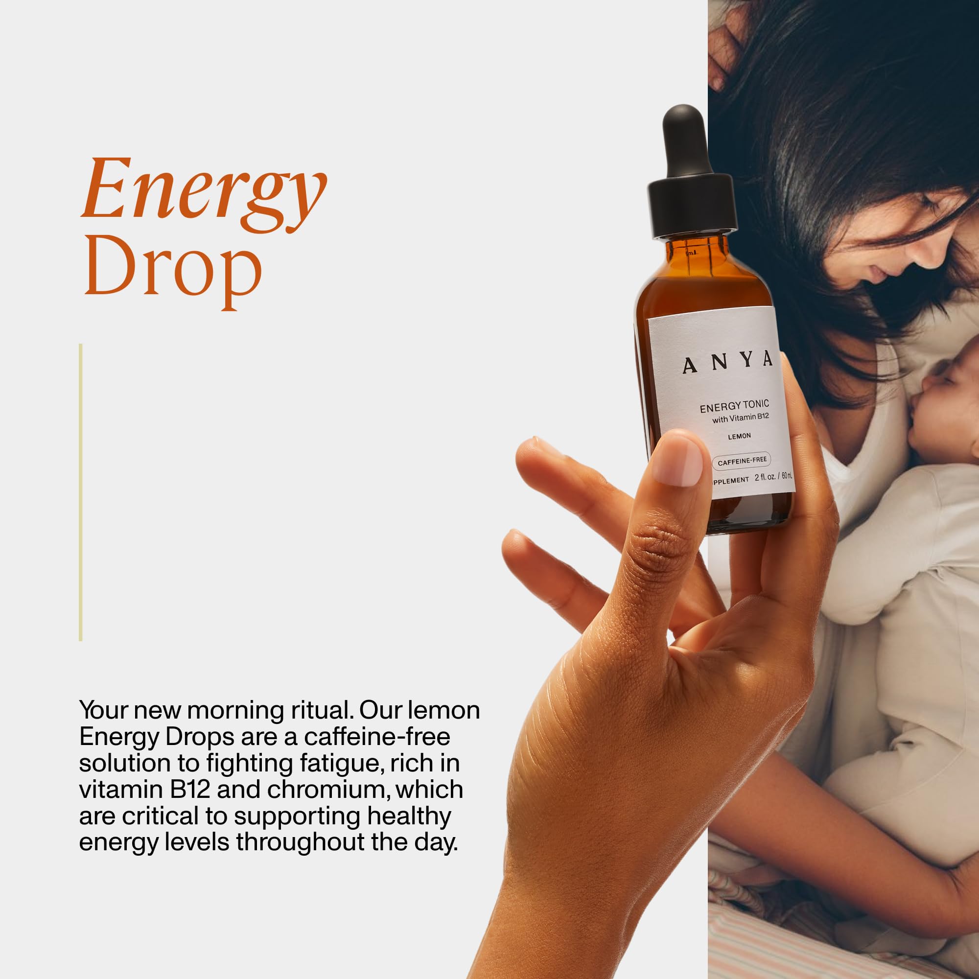 ANYA Vitamin B12 Energy Drops packaging side view