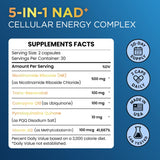 Anyglory NAD+ Supplement 500mg Resveratrol capsules with a measuring spoon