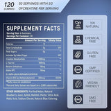 ANYTALK Creatine Monohydrate Gummies side view showing nutritional information