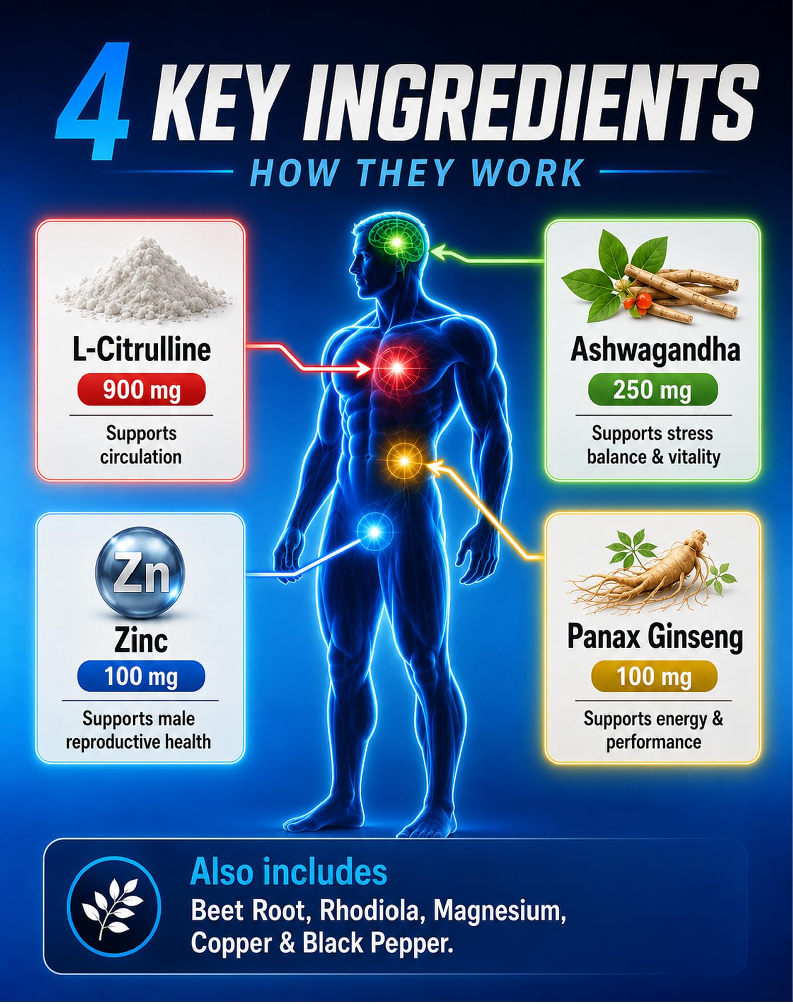 ANYTALK Semen Volume support ingredients list on packaging