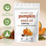AOLBSPD Pumpkin Seed Oil softgels with measuring spoon