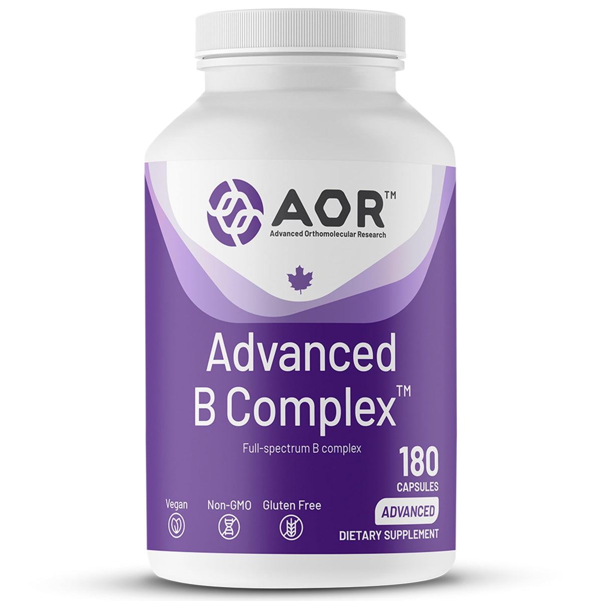 AOR Advanced B Complex 1000mcg B12 bottle front view