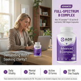 AOR Advanced B Complex 1000mcg B12 capsules side view