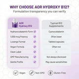 AOR Hydroxy B12 Lozenge side view