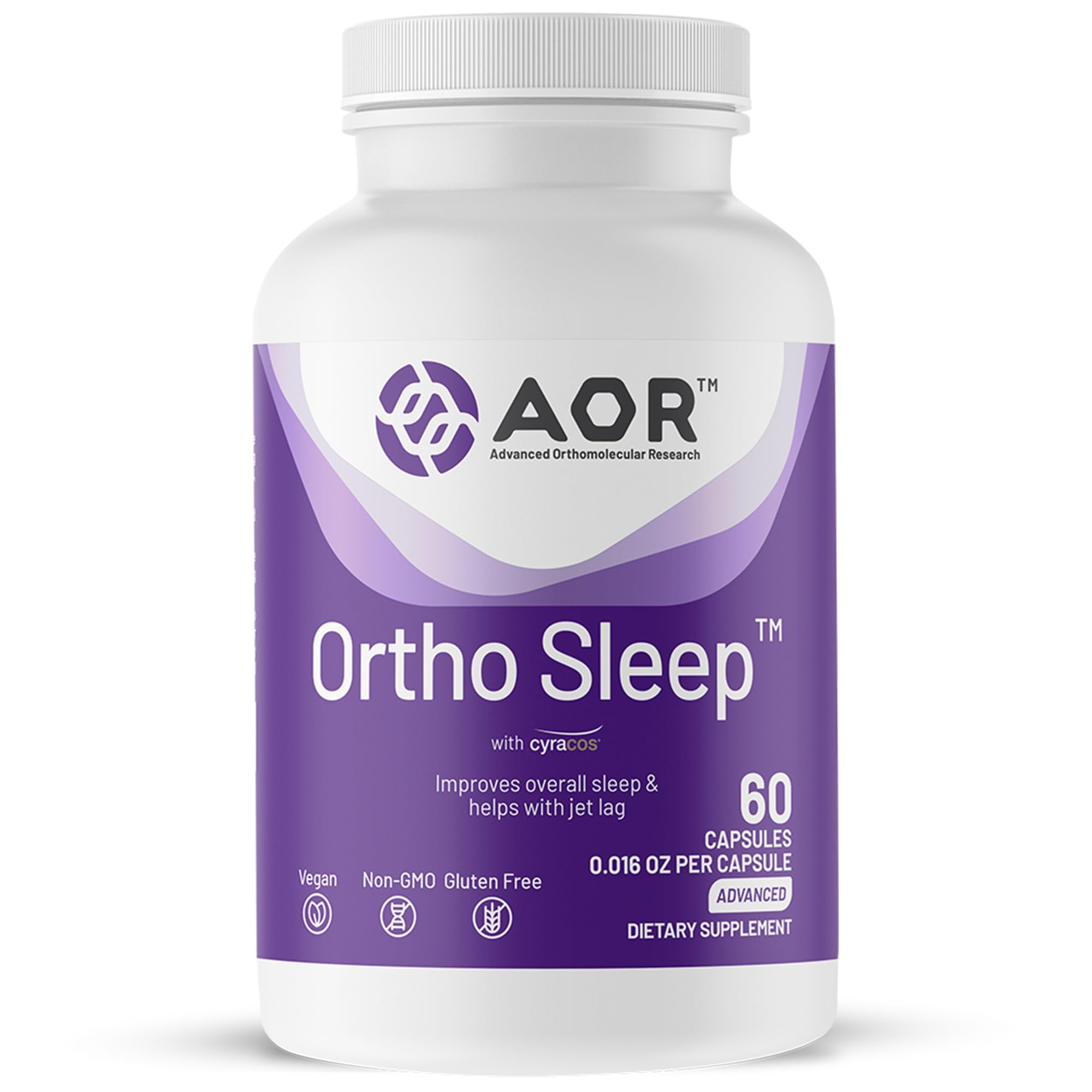 AOR Ortho Sleep Capsules 60 count bottle front view