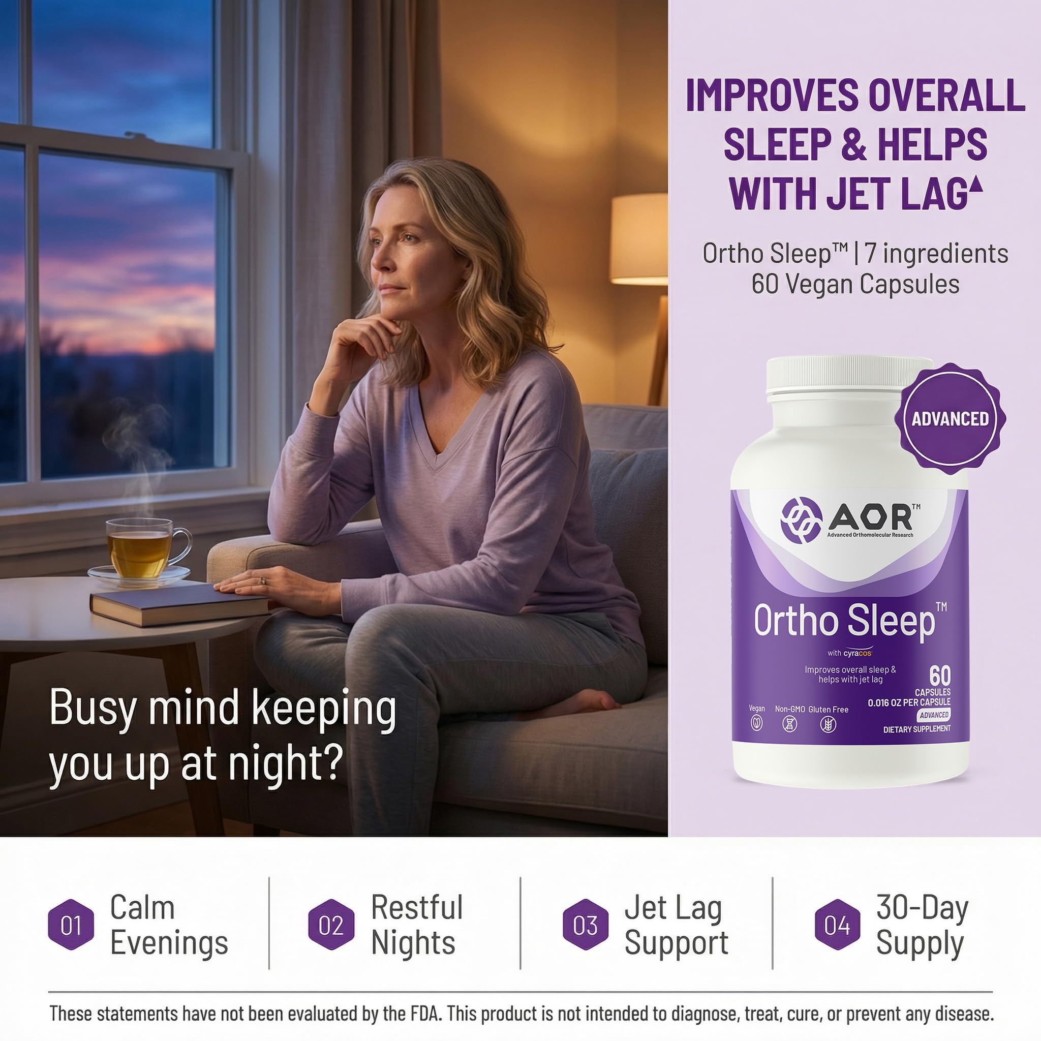 AOR Ortho Sleep Capsules side view showing the label