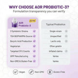 AOR Probiotic 3 Multivitamin Supplement 68g product details