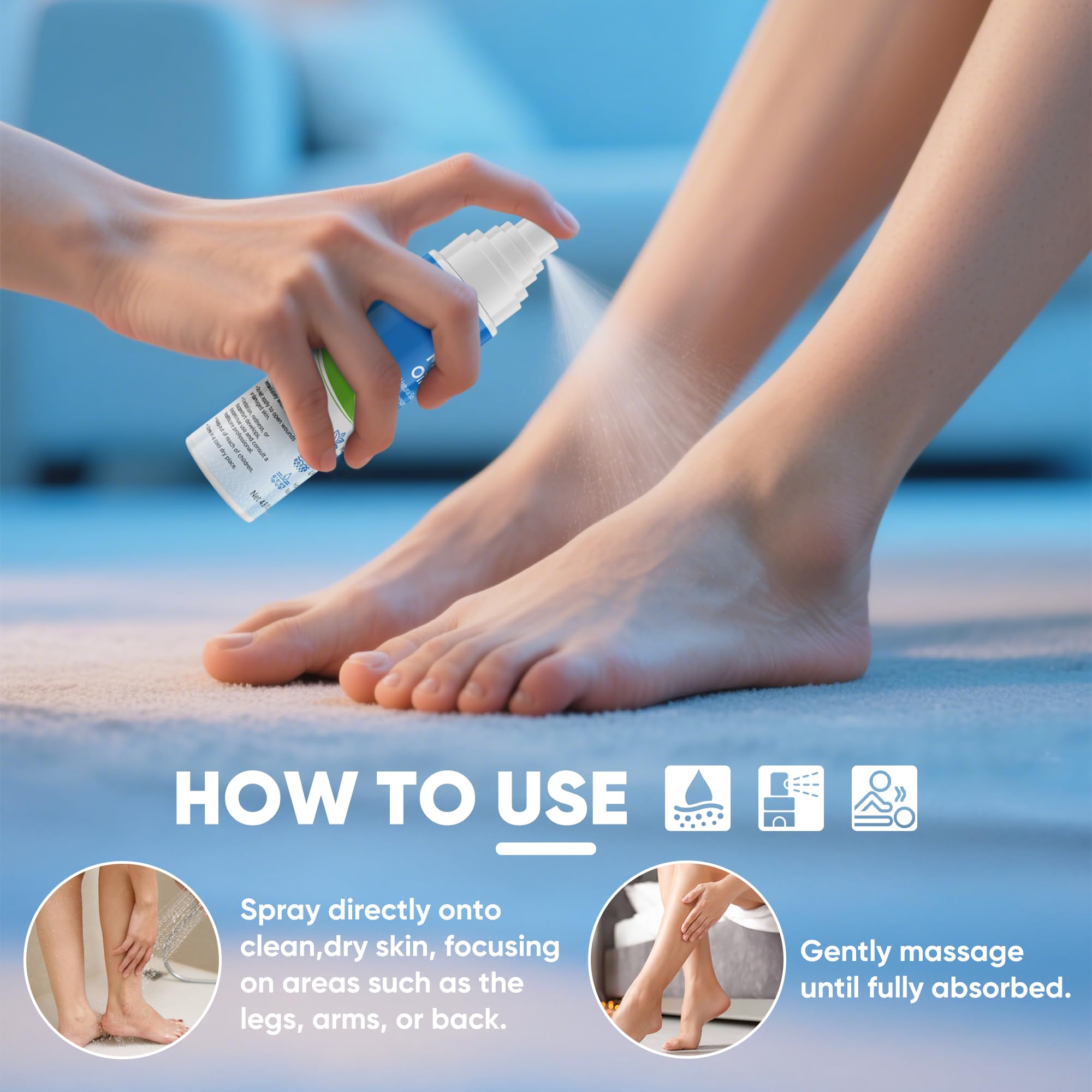 AOSORW Magnesium Spray 181g packaging details