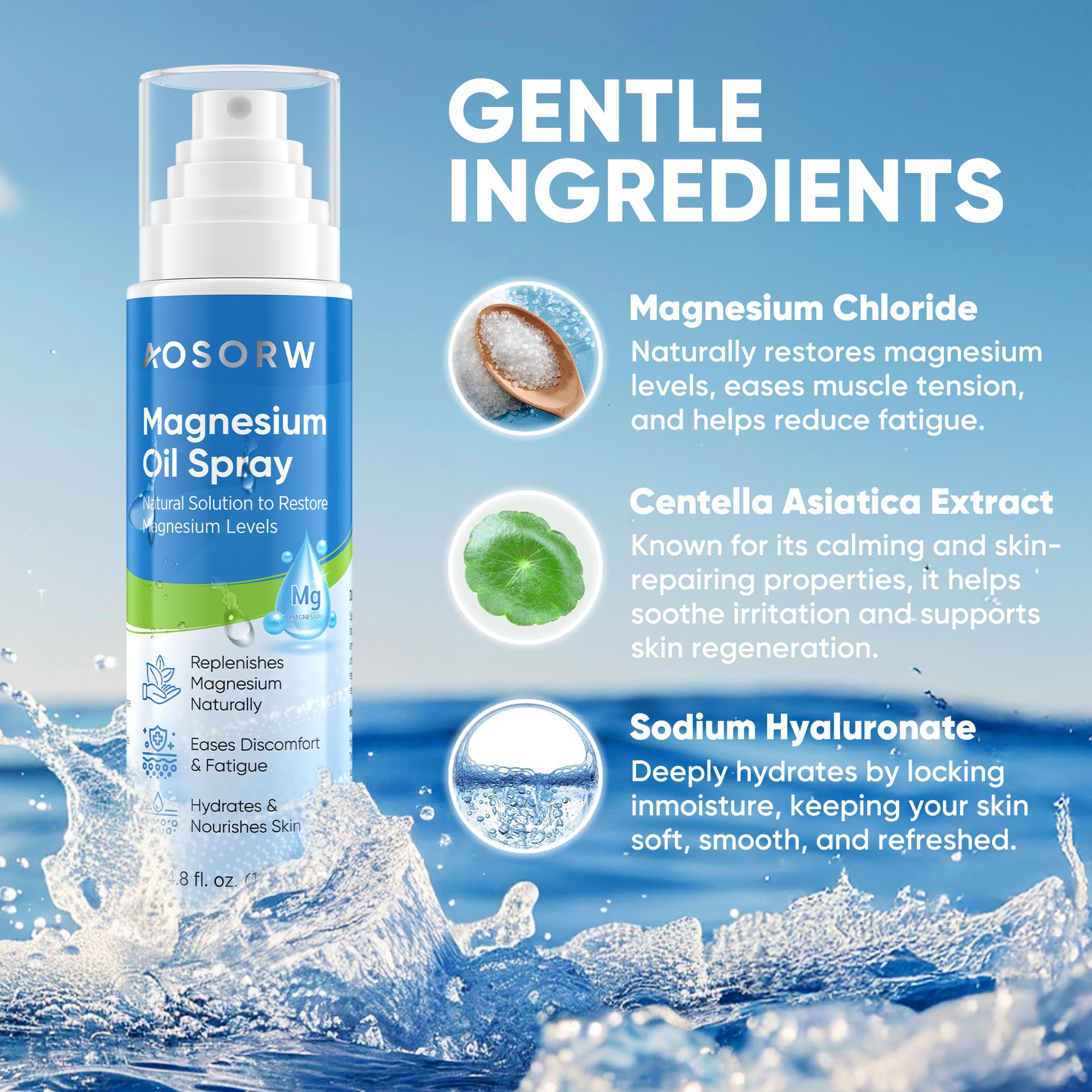 AOSORW Magnesium Spray 222g back view