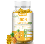 Aouewnk Iron Gummies front view with packaging
