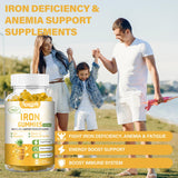 Aouewnk Iron Gummies with vitamins A, C, B6, B12