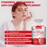 Aouewnk Liposomal Glutathione Gummies in a bowl with fresh berries
