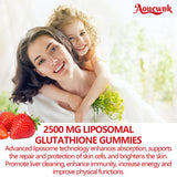 Aouewnk Liposomal Glutathione Gummies on a wooden table