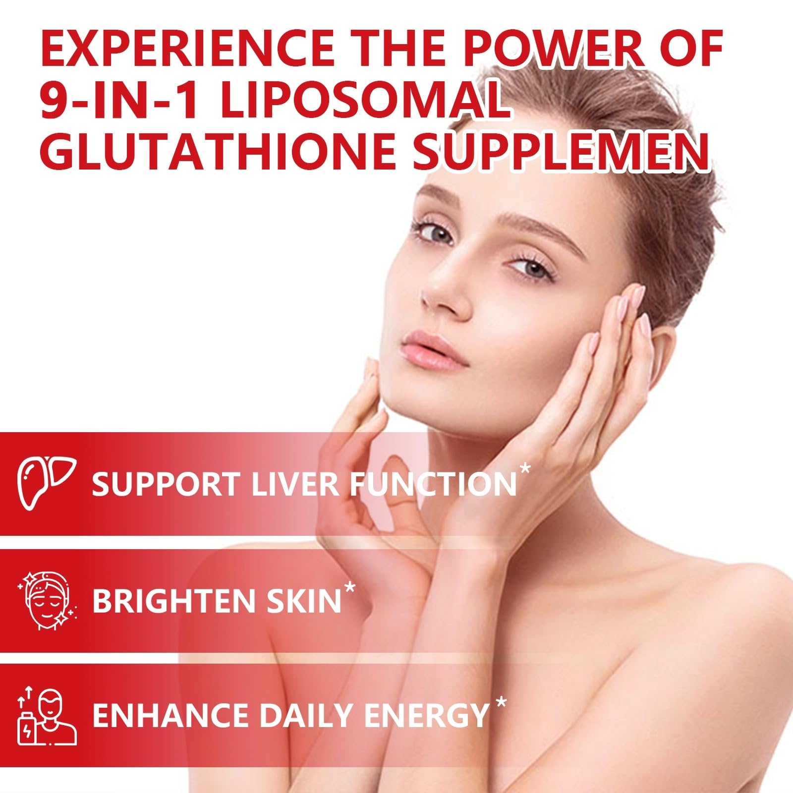 Aouewnk Liposomal Glutathione Gummies serving size displayed