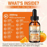 Aouewnk Liposomal Vitamin C Liquid Drops 2000mg with ingredients list