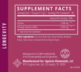 Apeiron Elementals NAC + Glycine Powder Peach Mango nutritional information
