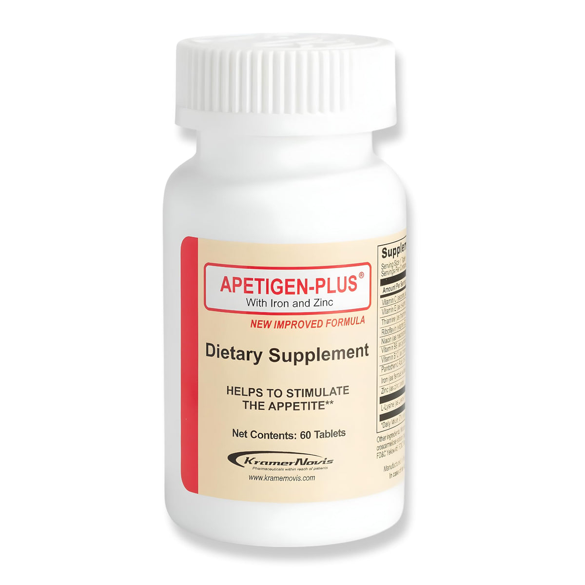 Apetigen Appetite Support Tablets front view with packaging