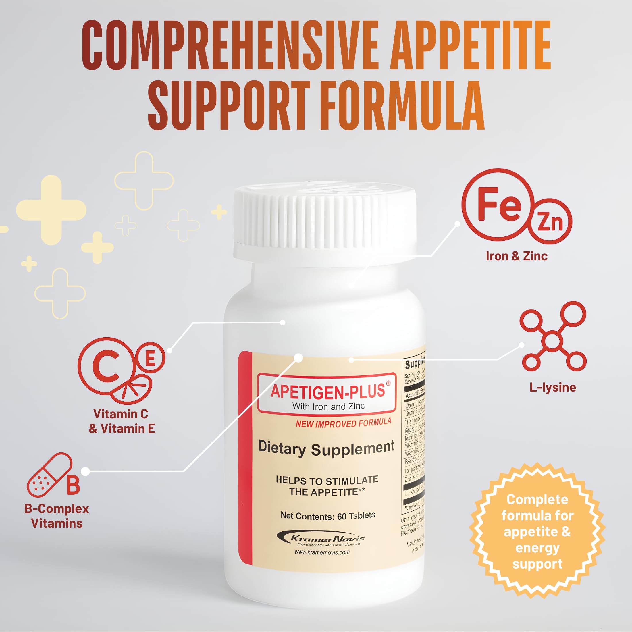 Apetigen Appetite Support Tablets on a wooden table
