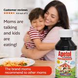 Apetol Liquid Multivitamin for Kids 340g with breakfast setting