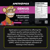 Apetropics Genius Chews Mushroom Gummies close-up of gummies