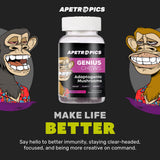 Apetropics Genius Chews Mushroom Gummies in a hand