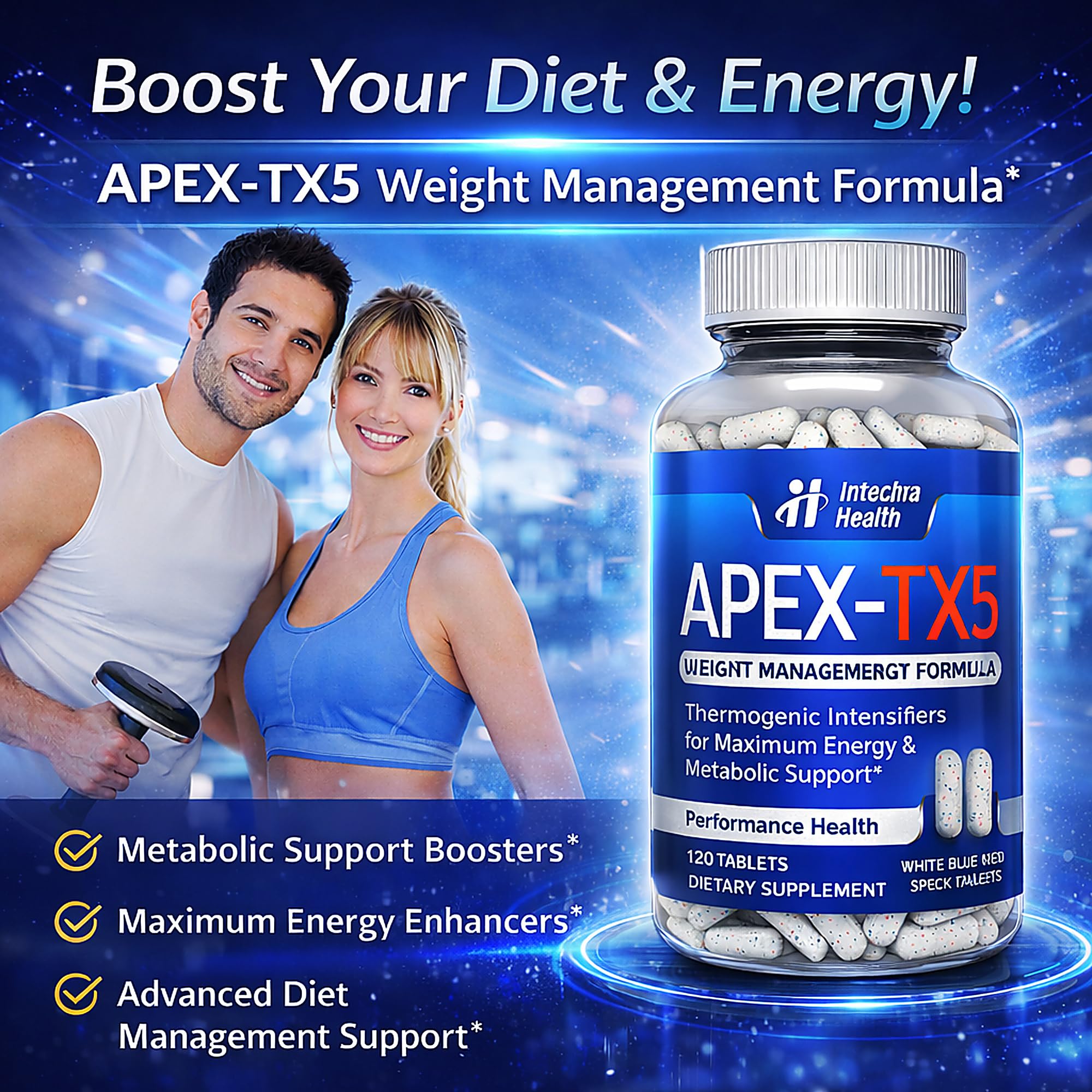 APEX-TX5 Acetyl-L-Carnitine bottle side view