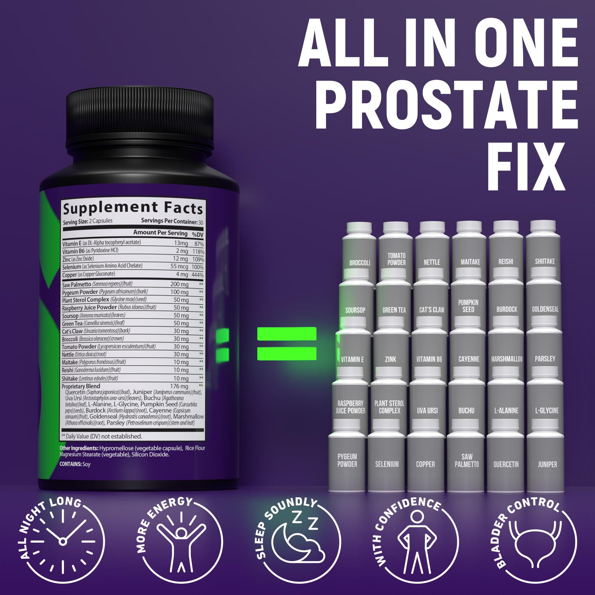 APEXFORMULAS Prostate Health Supplement lifestyle scene with a glass of water