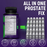 APEXFORMULAS Prostate Health Supplement lifestyle scene with a glass of water