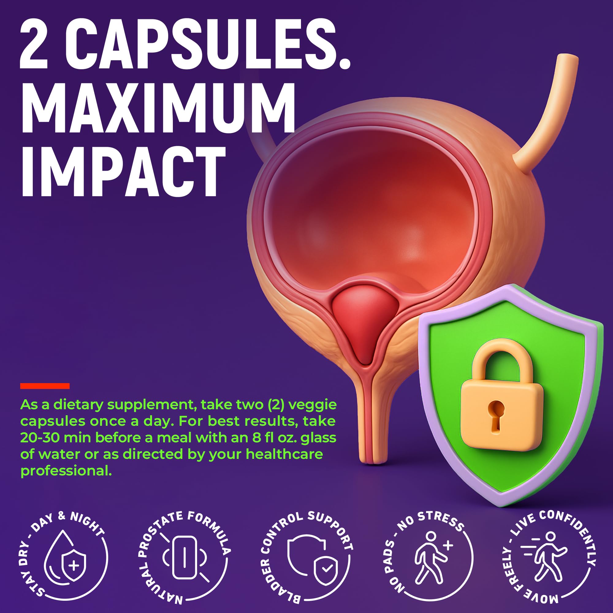 APEXFORMULAS Prostate Health Supplement side view of bottle