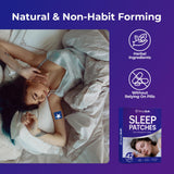 Application of SleepSloth Sleep Patch on skin