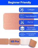 Application of zancony Collagen Face Tape on skin