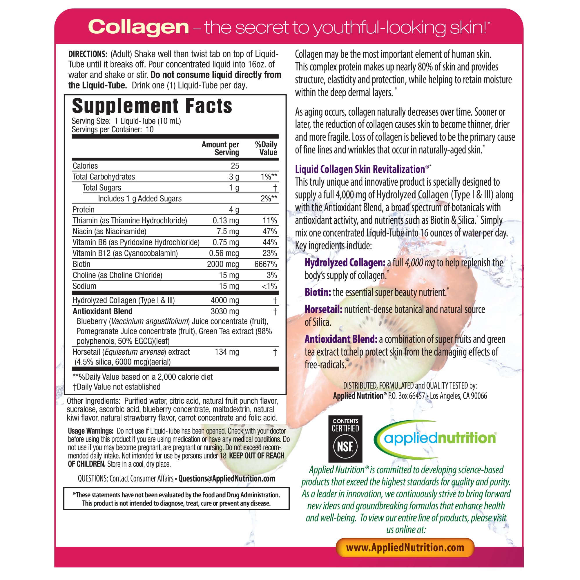 Applied Nutrition Collagen Drink Mix lifestyle scene
