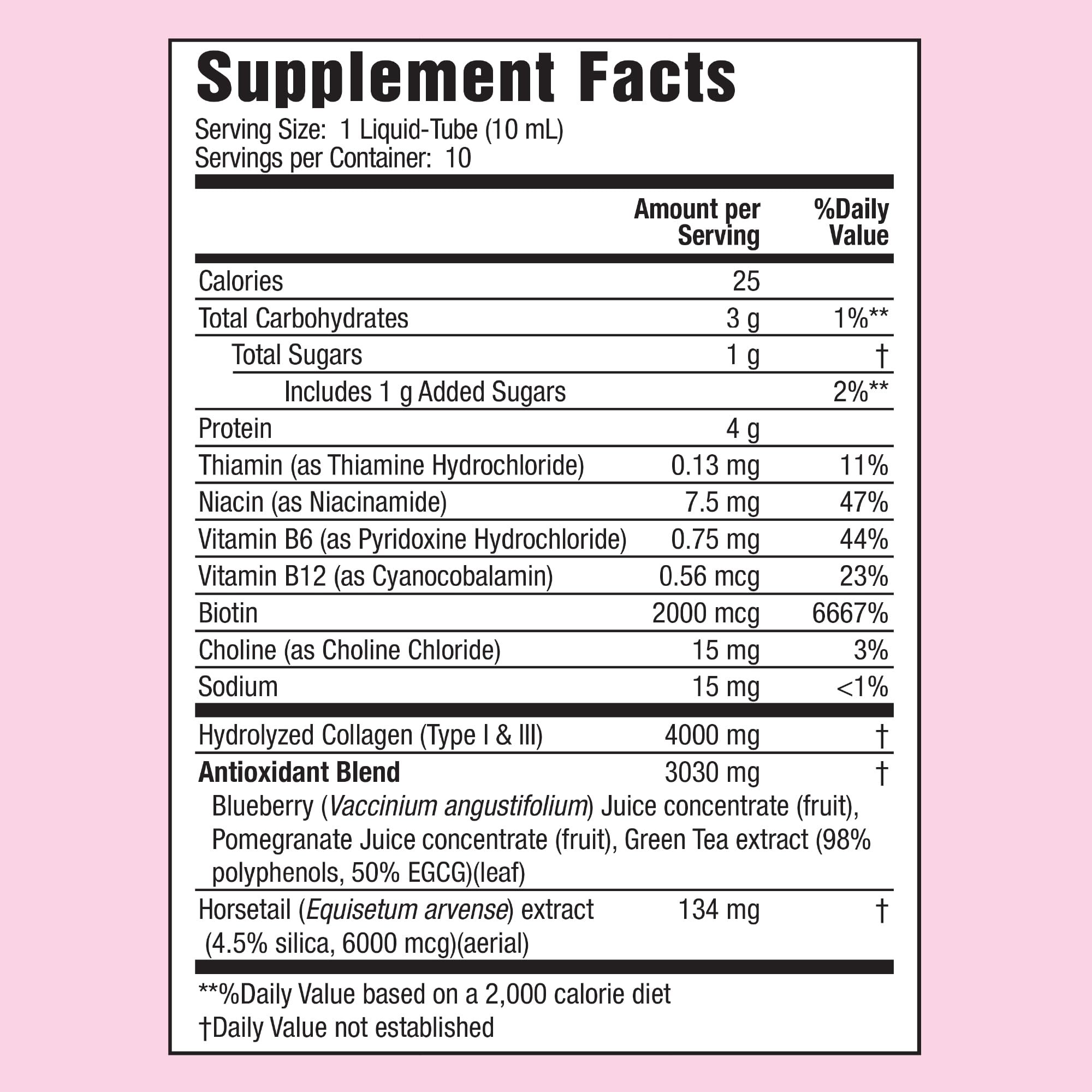 Applied Nutrition Collagen Drink Mix powder in a glass