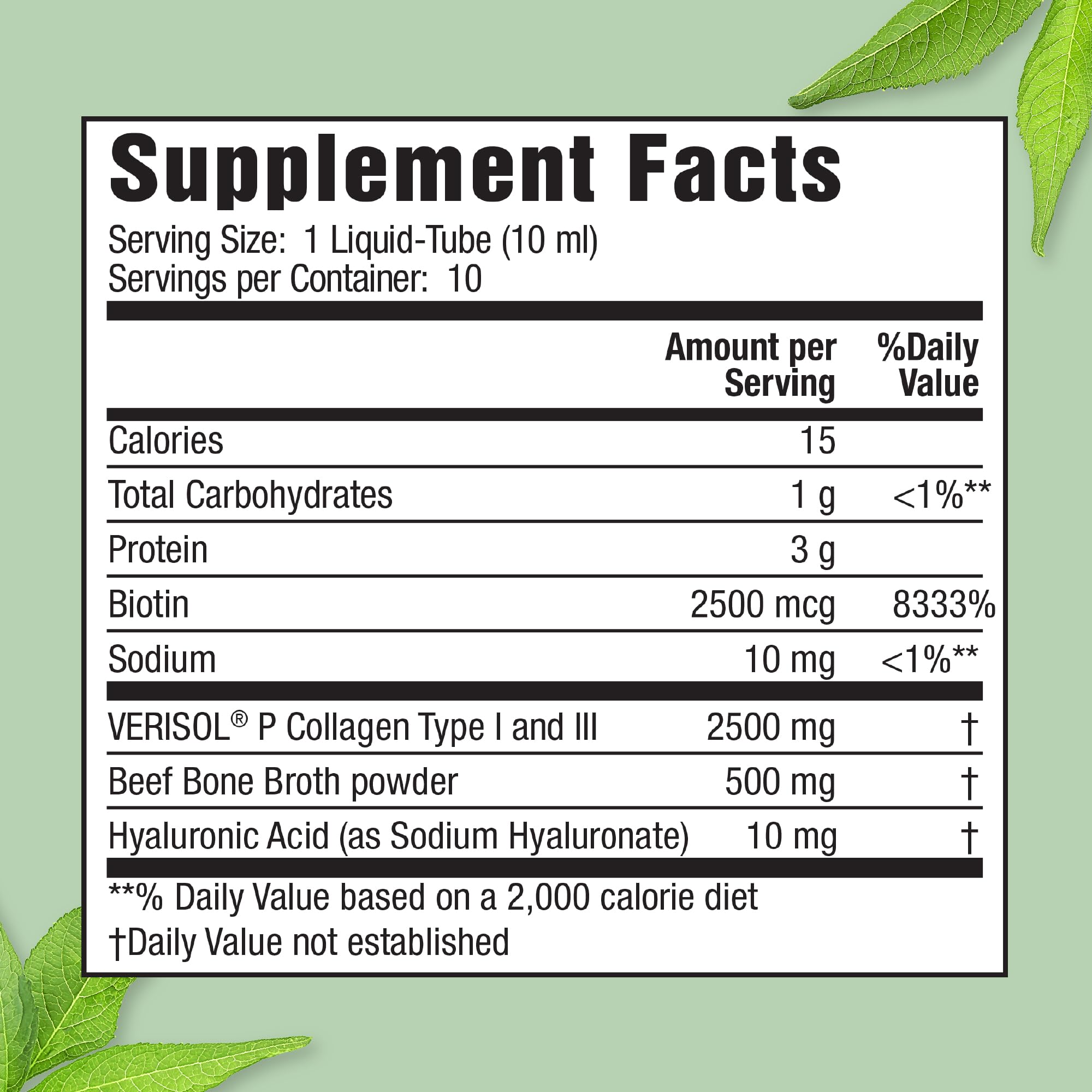 Applied Nutrition Collagen Supplement packaging side view