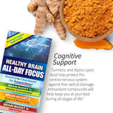 Applied Nutrition Healthy Brain All-Day Focus 100g on a table