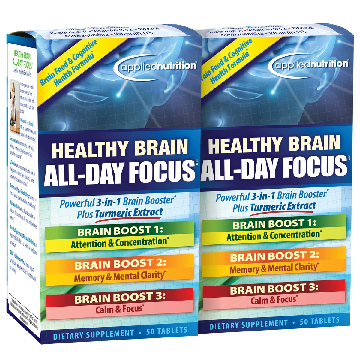 Applied Nutrition Healthy Brain All-Day Focus 200g front view
