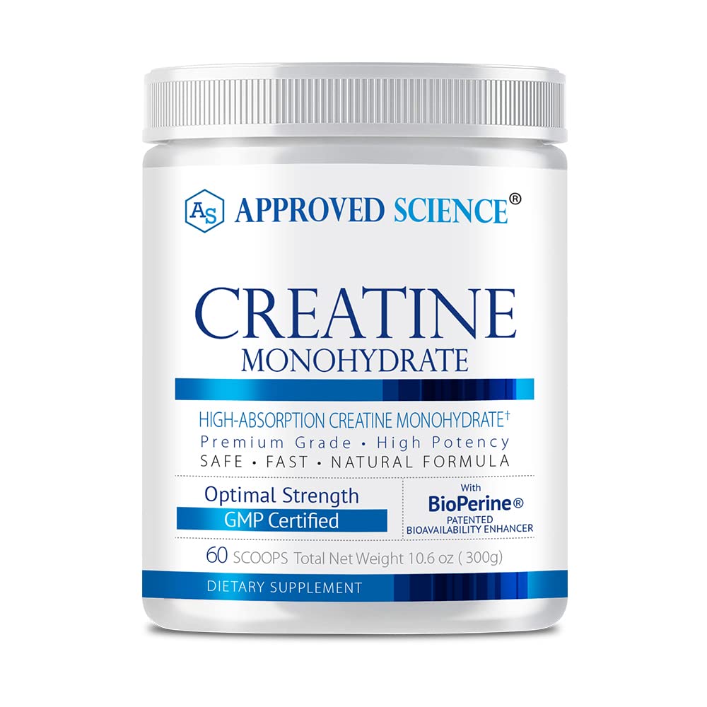 Approved Science Creatine Monohydrate Powder front view