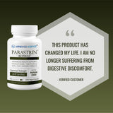 Approved Science Parastrin Garlic Supplement on a wooden table