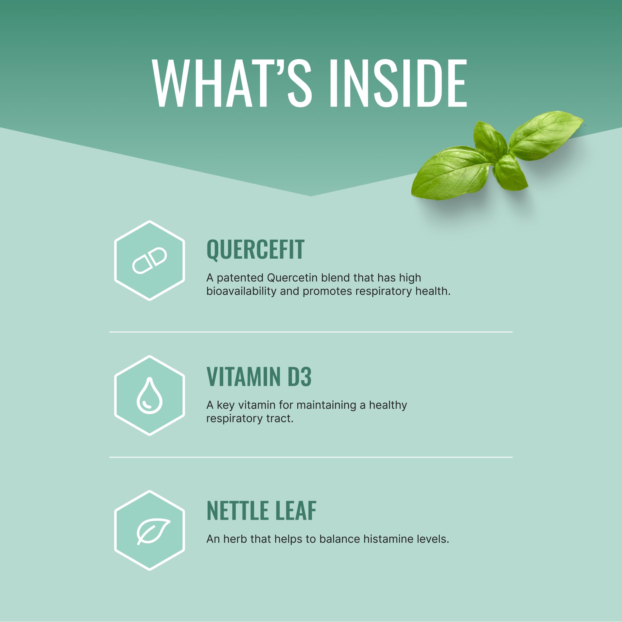 Approved Science Quercefit Flavonoid Supplement side view showing capsule count
