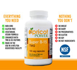 Apricot Power Pangamic Acid B-15 TMG supplement capsule close-up