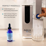 AQUA TRU Mineral Drops packaging with minerals