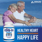 Arazo Nutrition CoQ10 capsules in bottle