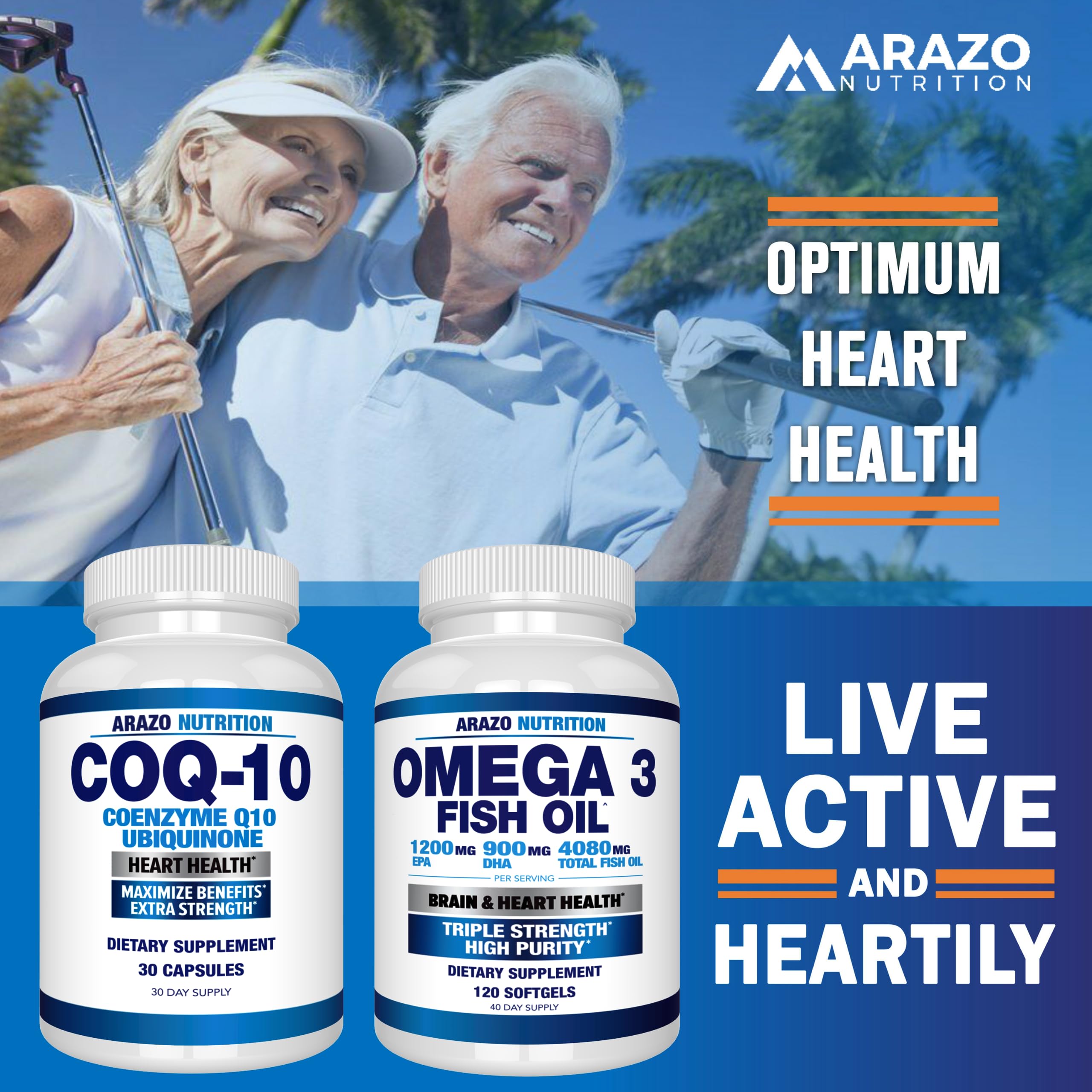 Arazo Nutrition CoQ10 daily supplement routine
